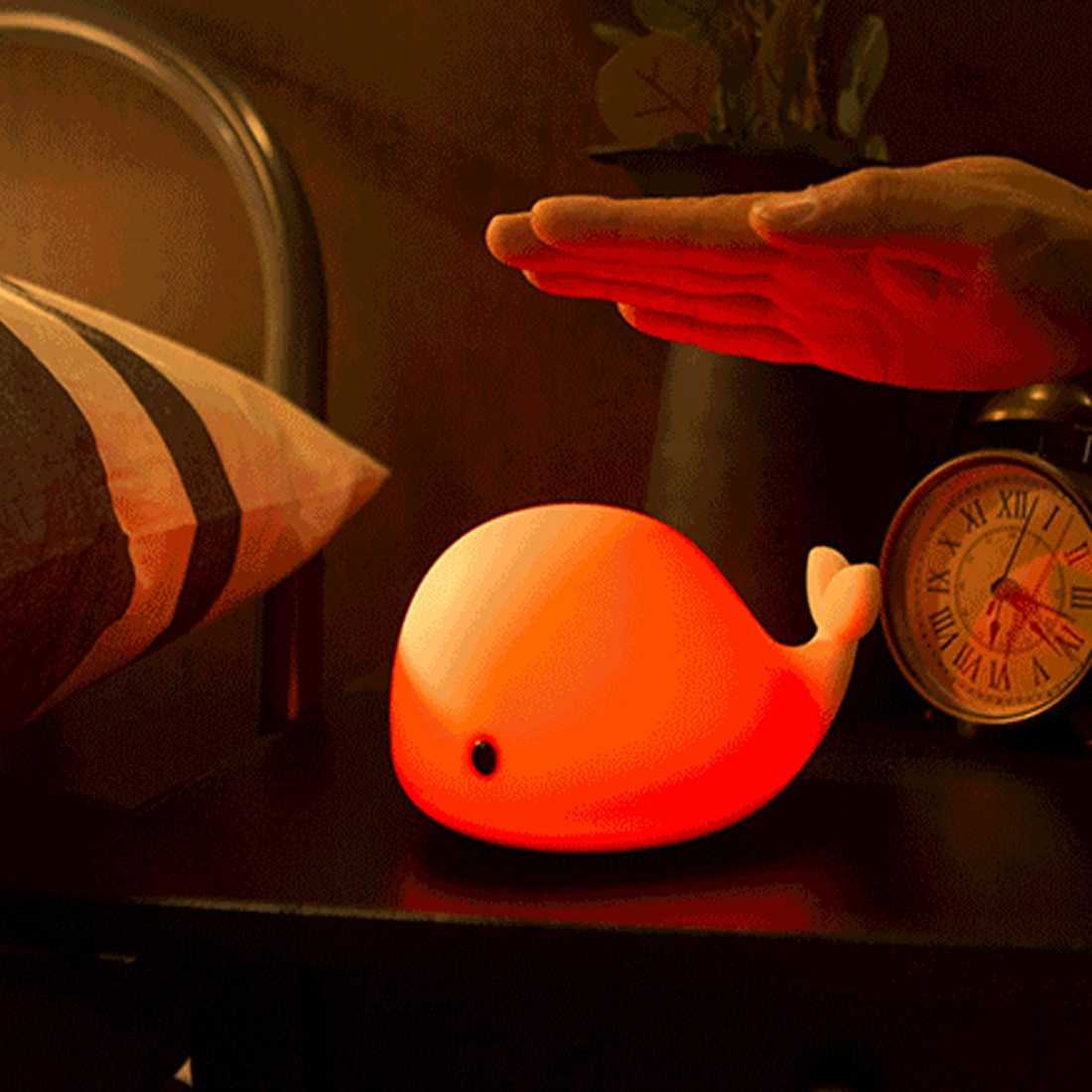 1pc Baby Room LED Night Lights Whale Cartoon Night Light kids Bedroom