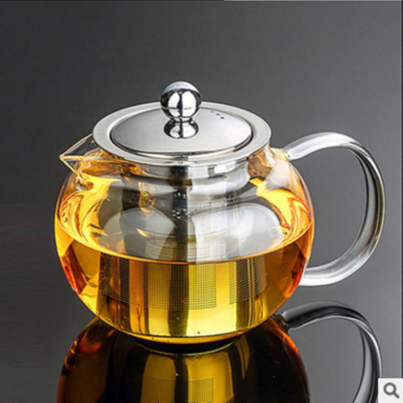 YGS-Y254 Best Heat Resistant Glass Tea Pot Flower Tea Set Puer kettle